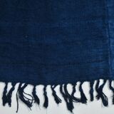 Contemporary Navy Blue Turkish Vintage Kilim Rug, 188x287Cm