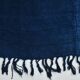Contemporary Navy Blue Turkish Vintage Kilim Rug, 188x287Cm