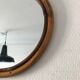 Rattan apple mirror 1960s 32 x 31 cm