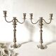 Paire de chandeliers et bougeoirs modulables style anglais