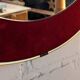 Round velvet mirror
