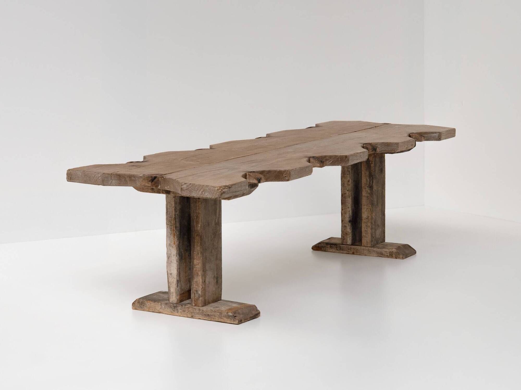 Large Rustic French Jeweller's Dining Table, France, early 20th Century