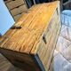 Old trunk / chest in solid wood – 100 cm – rustic / antique style
