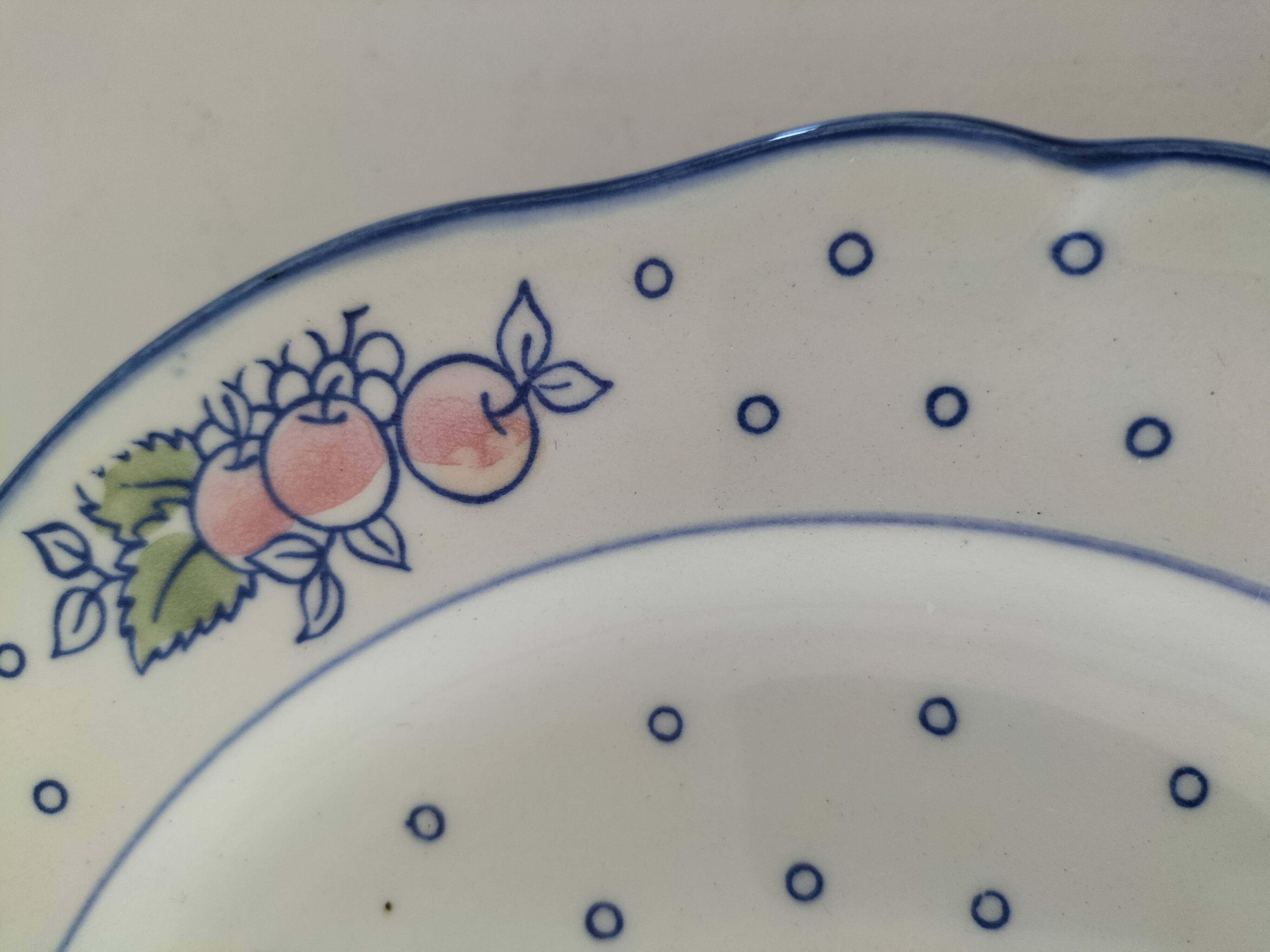 Trio of Gien dinner plates – “Marie Pierre Boitard” model