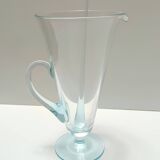 Coffret à cocktail en verre de Murano bleu clair composé de 6 verres et d'un pichet par La Murrina