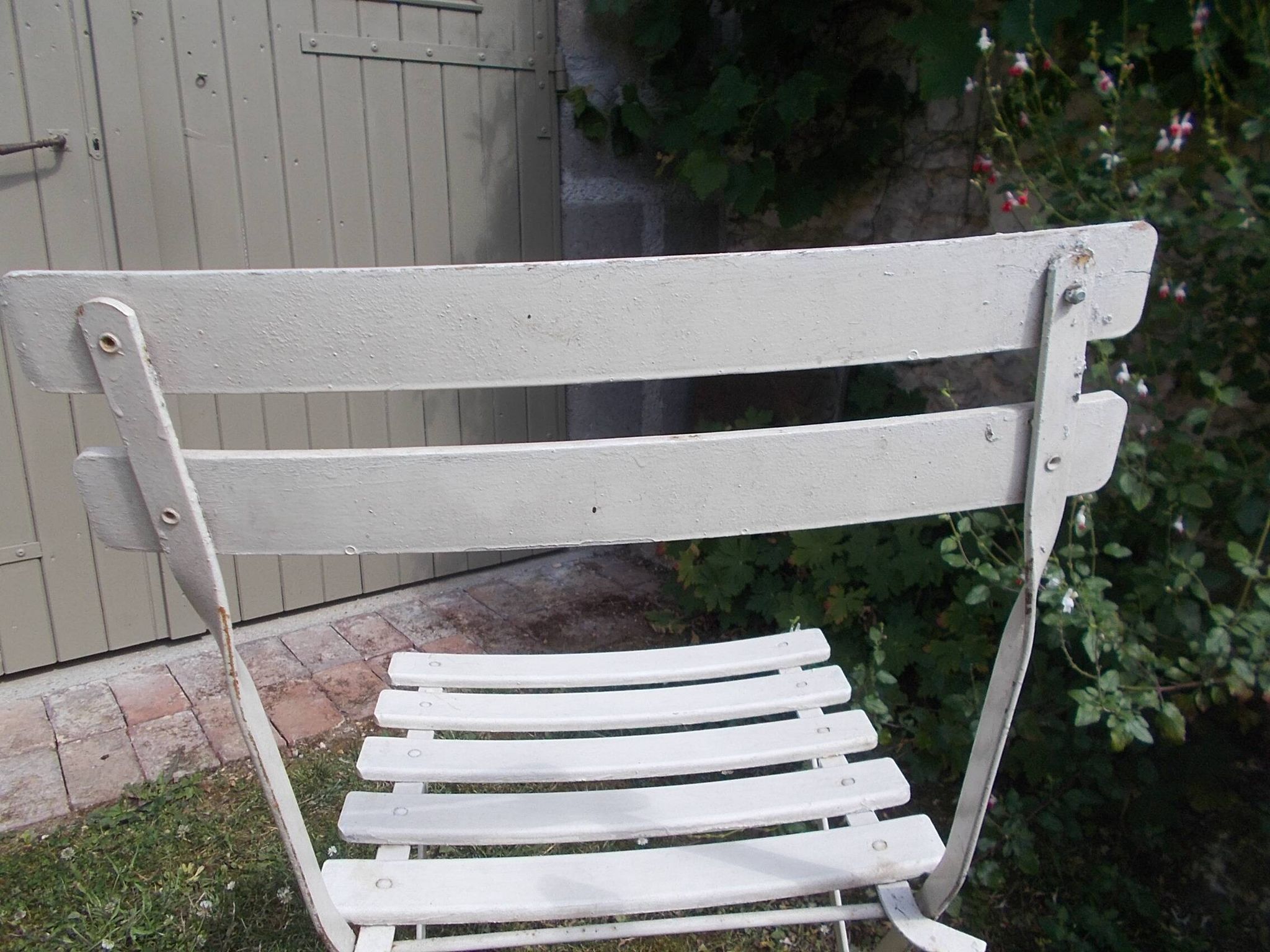 Set of 3 folding garden chairs