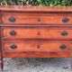 Commode 3 tiroirs style Louis XVl bois et bronze