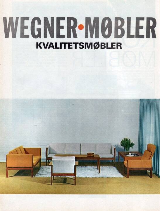 1960s, Danish design by H.J.Wegner, 3 seater sofa model CH 163.