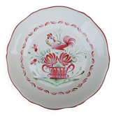 Old St Clément plate 64: rooster on basket