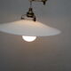 Suspension called up and down, porcelain and white opaline