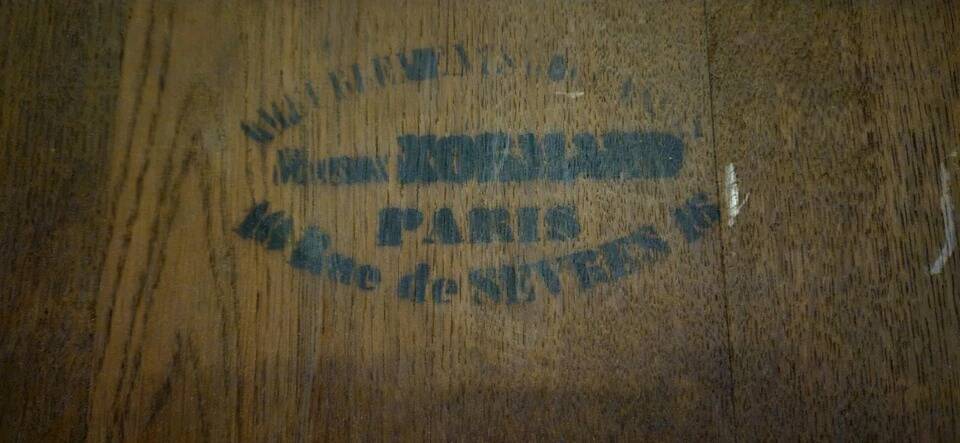 Important library stamped from the Louis Philippe period in mahogany / early