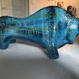Sculptural bull by Aldo Londi for Bitossi Ceramiche, Italy 1960