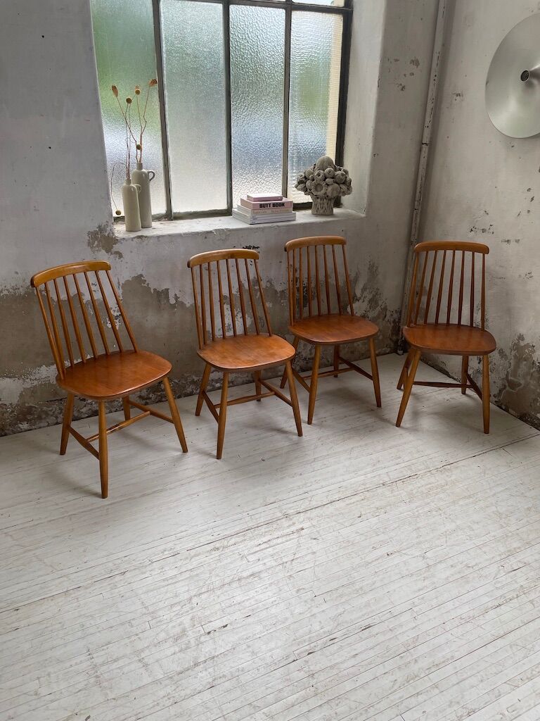 4 Scandinavian chairs Sweden Stolfabrik