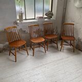 4 Scandinavian chairs Sweden Stolfabrik