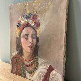 Old portrait painting