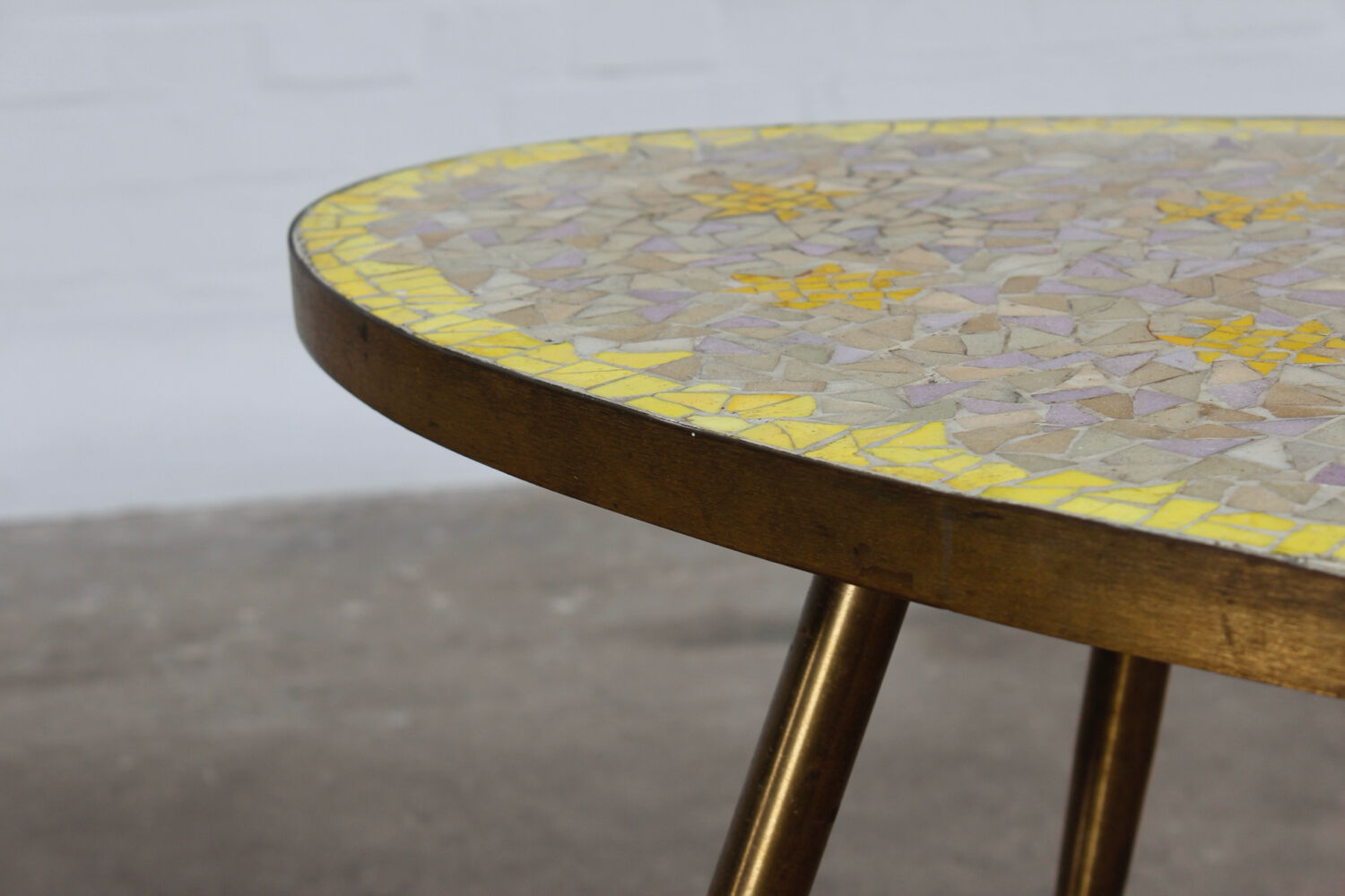 Deutscher 1950er Mosaiktisch Coffee table Vintage design MCM