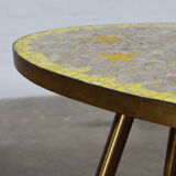 Deutscher 1950er Mosaiktisch Coffee table Vintage design MCM