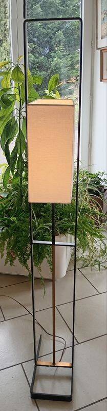 ARLUS floor lamp from the 1950s in metal and brass