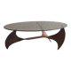 Propeller oval coffee table by Knut Hesterberg for Ronald Schmitt