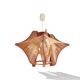 Age french 60s mid century wooden pendant