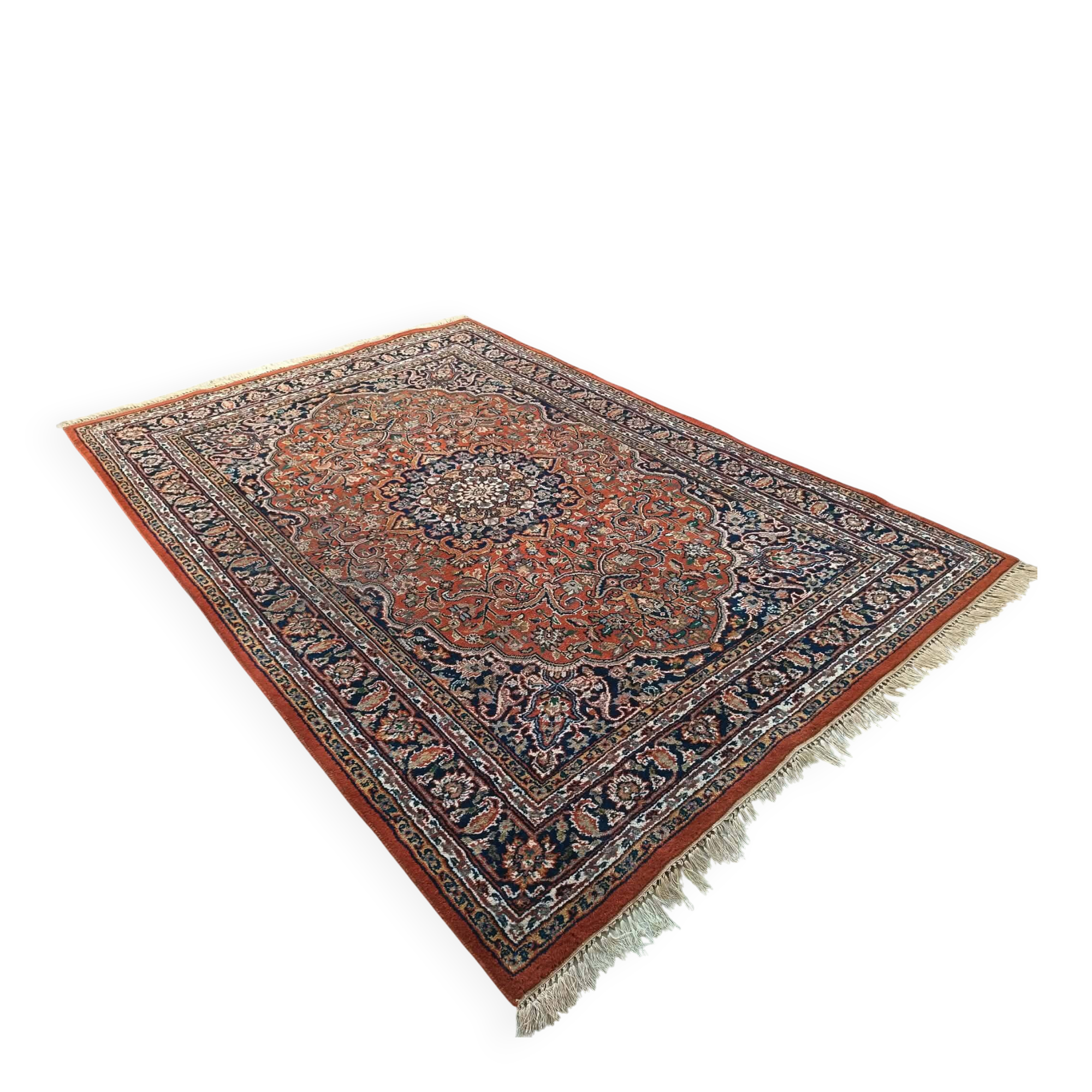 Handmade Indo-Tabriz carpet