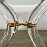 Venice model round dining table from Madelia by Paris Altuglas foot