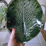Ceramic dish cabbage leaf shape