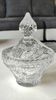 Élégante Bonbonnière en cristal, au design géométrique, stylée Boho-Chic