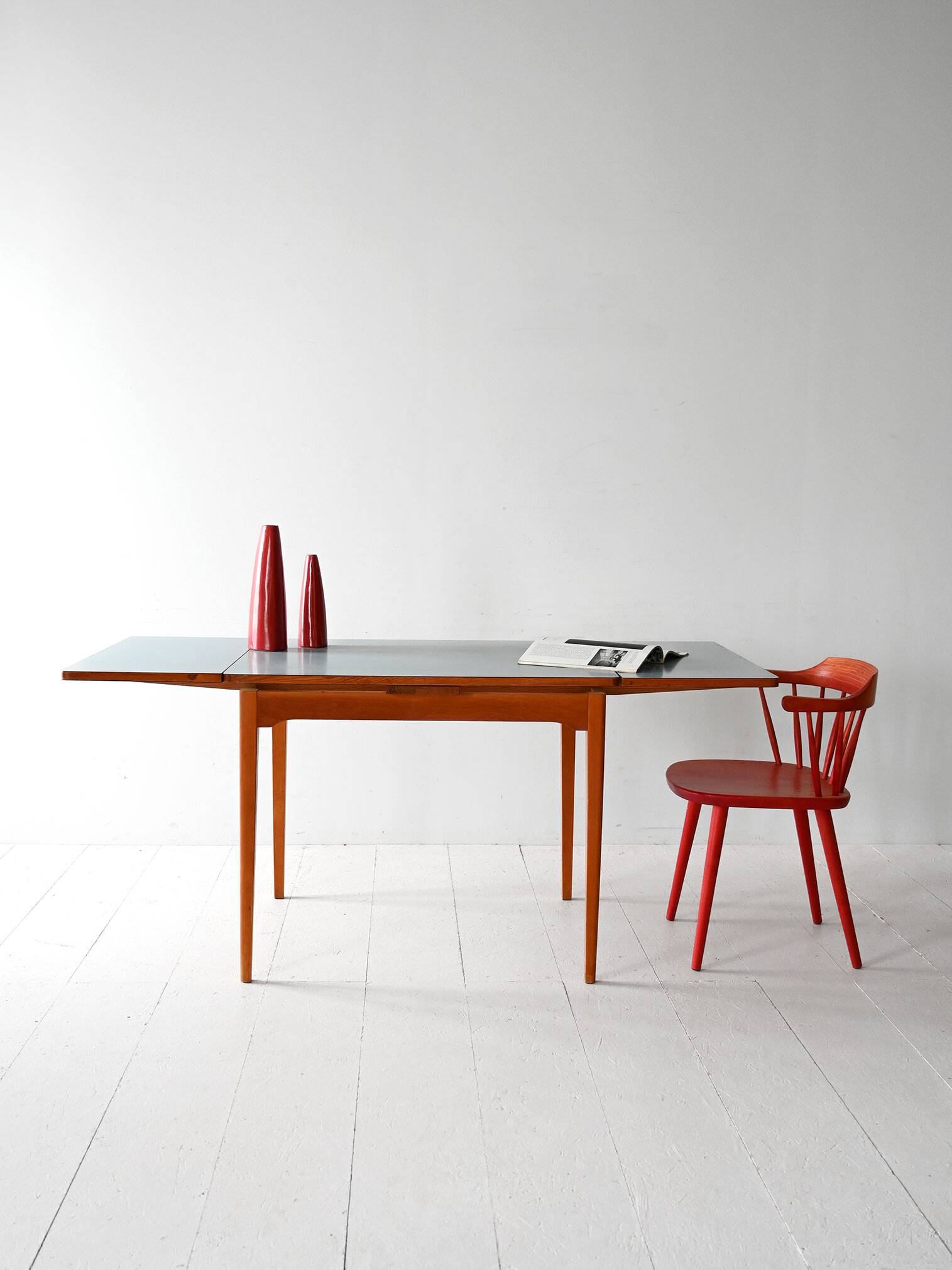 Swedish vintage extendable dining table,1950s