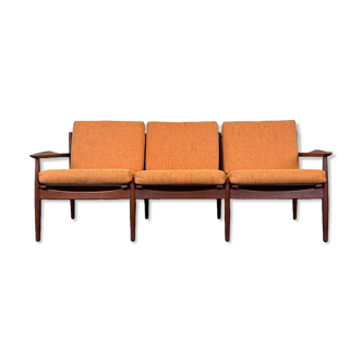 60s 70s Teak Sofa Couch 2er Svend Aage Eriksen for Glostrup Danish Design