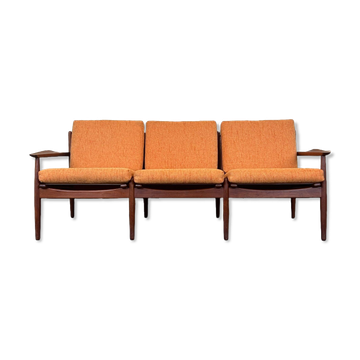 60s 70s Teak Sofa Couch 2er Svend Aage Eriksen for Glostrup Danish Design