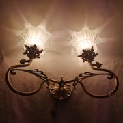 Applique en bronze et le verre art déco  années 1930