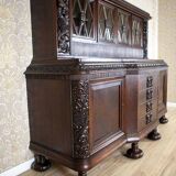 Interwar Oak Sideboard in Dark Brown, 1930s