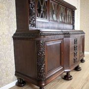 Interwar Oak Sideboard in Dark Brown, 1930s