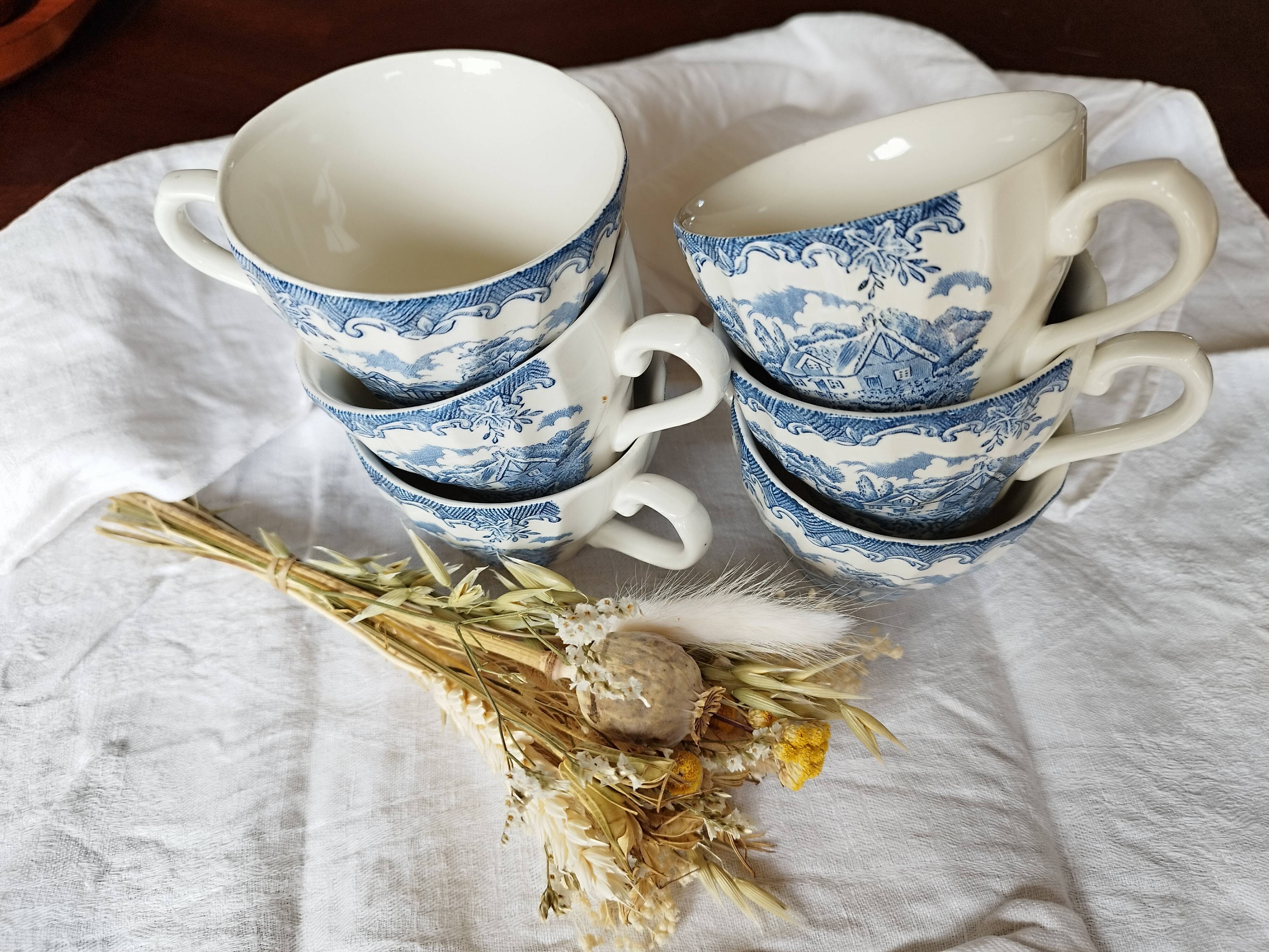 Set de 6 tasses anglaises