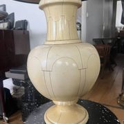 Lamp Jean Roger - Paris 1981 - ivory ceramic - signed