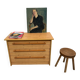 Huile sur bois, portrait de femme