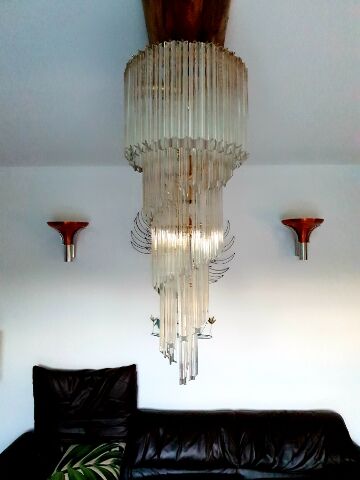 Paolo Venini waterfall chandelier