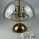 Lampe de table des années 60 des années 70 par Doria Leuchten Allemagne laiton de verre Space Age