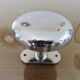 Wall hook, chrome metal coat rack, minimalist, 60s 70s