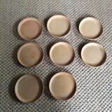 Series of 8 stoneware plates