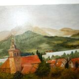 Oil painting on canvas landscape