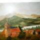 Oil painting landscape
