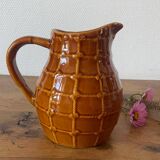 Vintage brown water pitcher from the 60s/70s