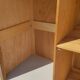 Parisian wardrobe in raw wood