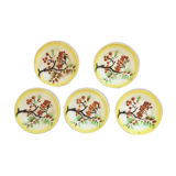 Lot of 5 dessert plates orchies