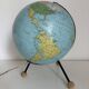 Vintage globe 1962 terrestrial world map glass tripod Taride - 32 cm