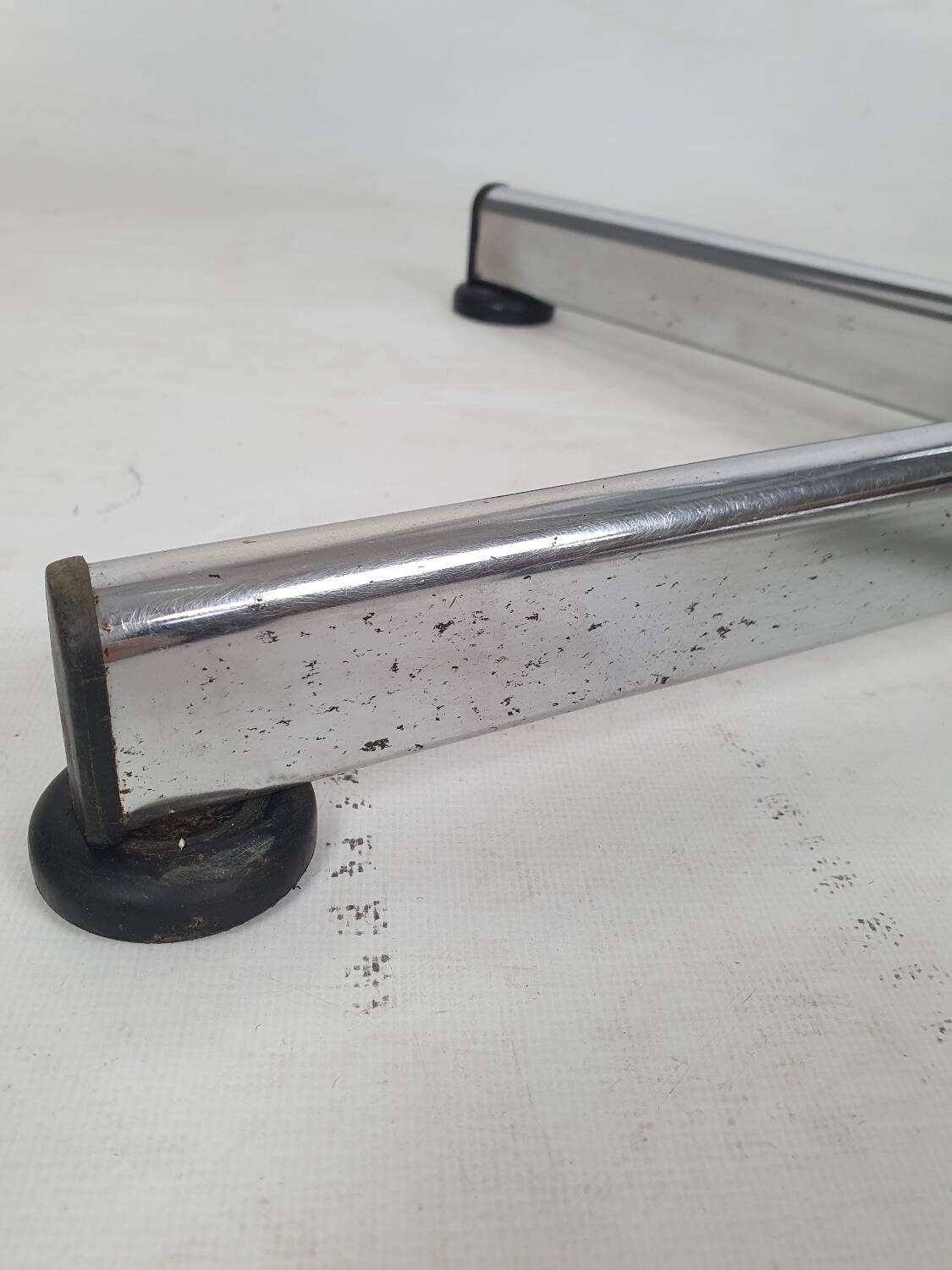 Vintage chrome swivel armchair