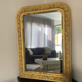 Antique Louis-Philippe carved mirror 90x65 cm