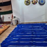 Majorelle blue Beni Ouarain rug